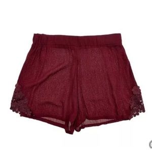 NWT Junior Plus Size Sho Sho Burgundy Shorts.  3XL